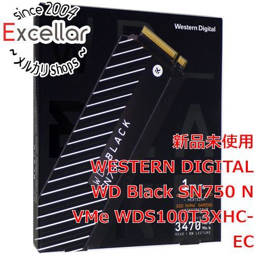 [bn:18] Western Digital製 SSD　WD Black SN750 NVMe WDS100T3XHC-EC　1TB
