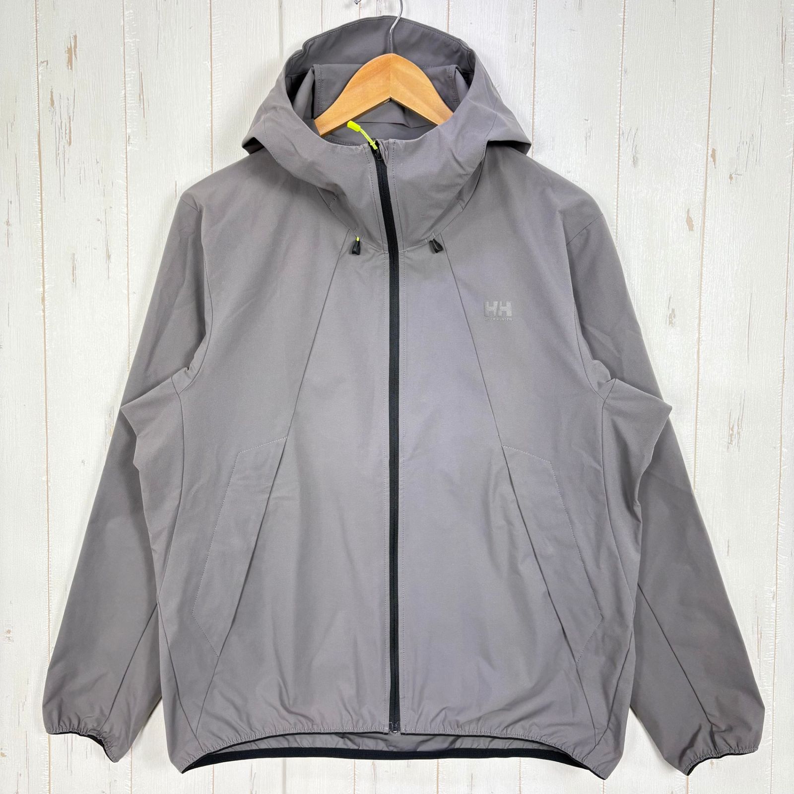 ✉️Men's S グレー系 Helly Hansen ( ヘリーハンセン ) ルスター ストレッチ ウィンド ジャケット Luster Stretch Wind Jacket ポリエステル ウェア トップス アウター ジャケット ソフトシ