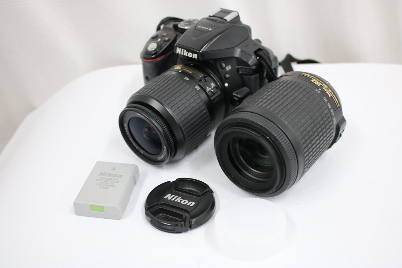 【返品保証】 【シャッター50914回】ニコン Nikon D5300 AF-S DX NIKKOR ED 18-55mm F3.5-5.6G デジタル一眼 e12878