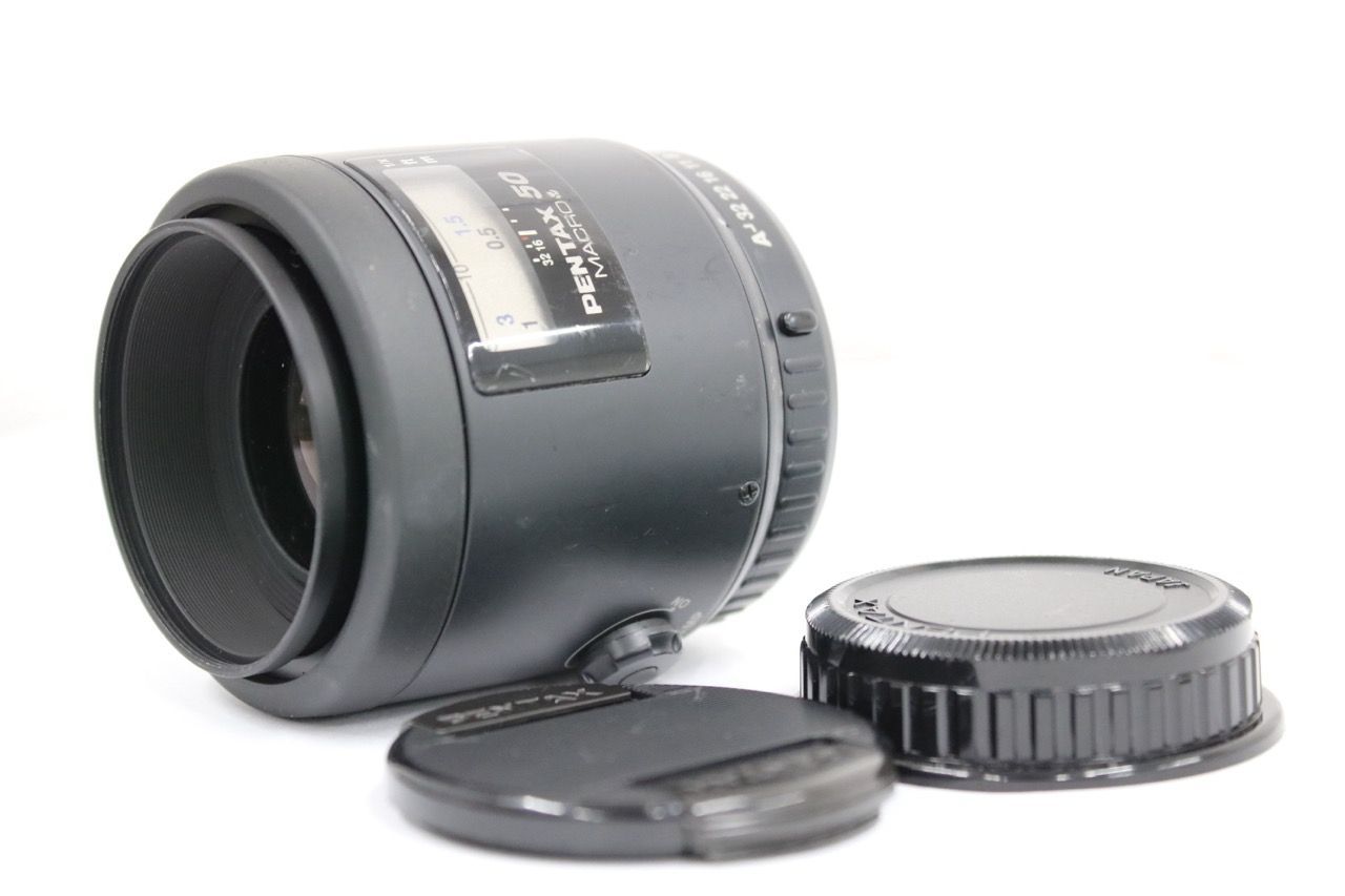 【返品保証】 ペンタックス Pentax 50 MACRO smc PENTAX-FA 50mm F2.8 前後キャップ付き レンズ e12882
