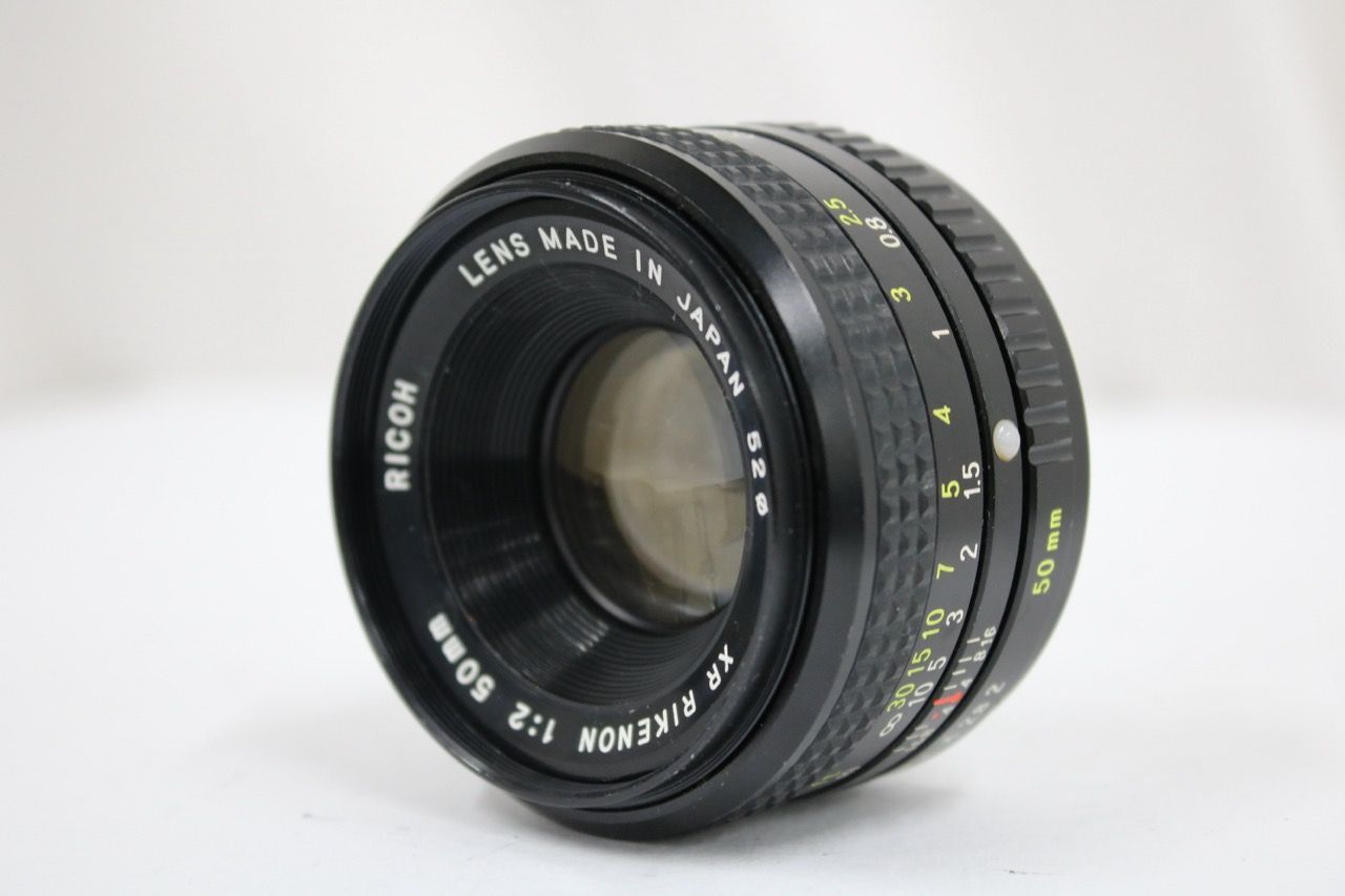 【返品保証】 【和製ズミクロン】リコー Ricoh XR RIKENON 50mm F2 レンズ e12891