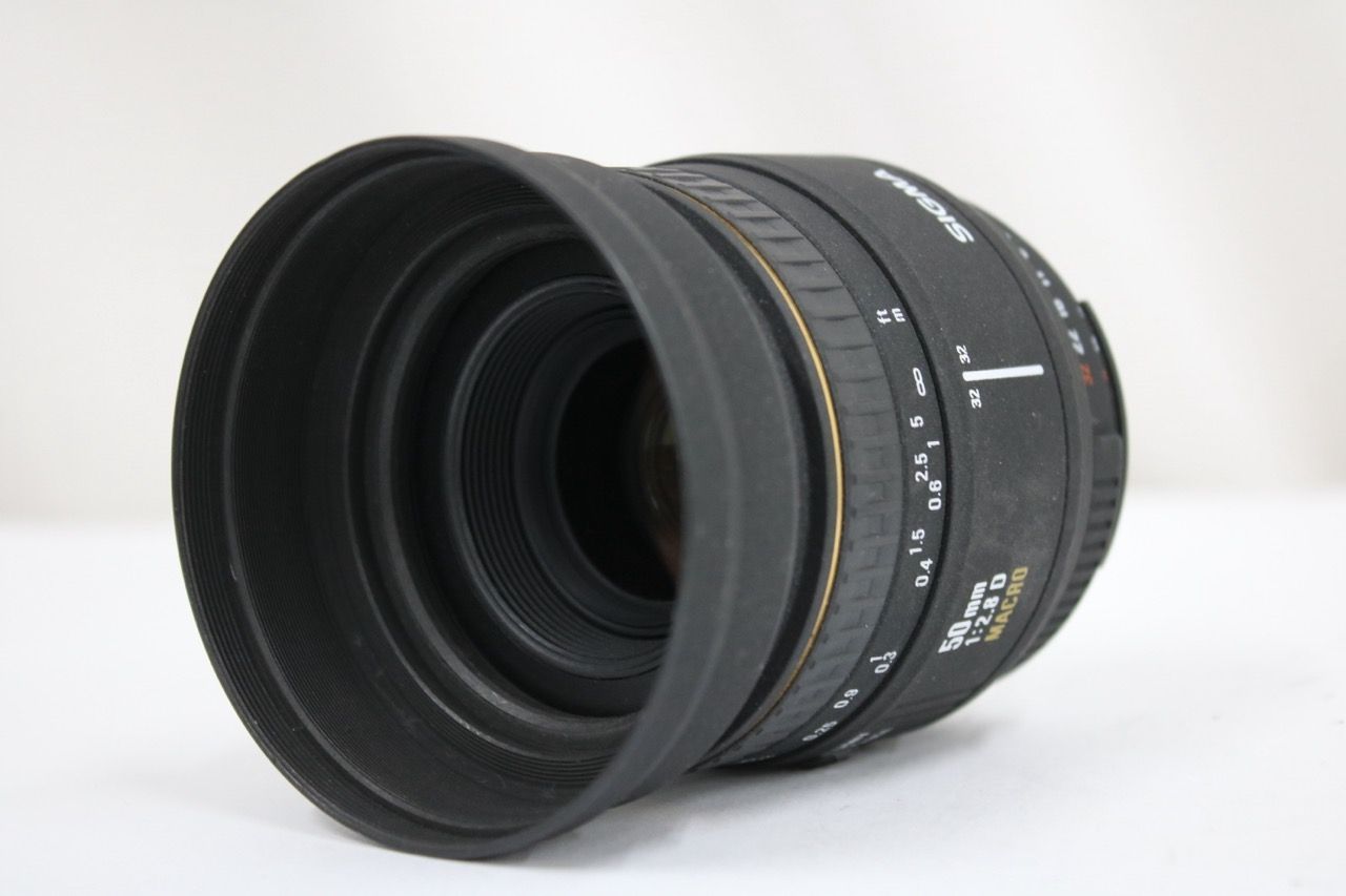 【返品保証】 シグマ Sigma EX 50mm F2.8 D MACRO ニコンマウント レンズ e12900