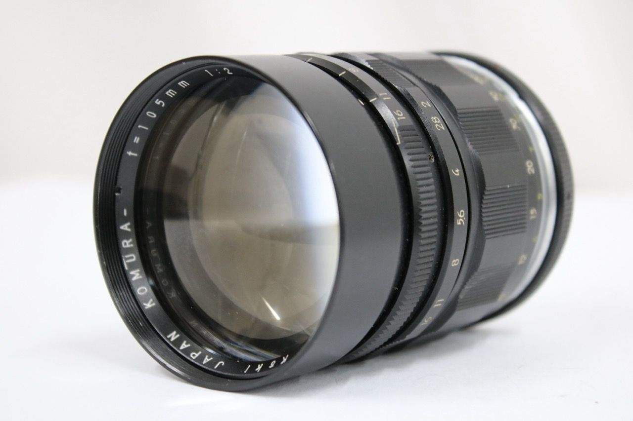 【返品保証】 Sankyo Koki JAPAN KOMURA 105mm F2 レンズ e12909