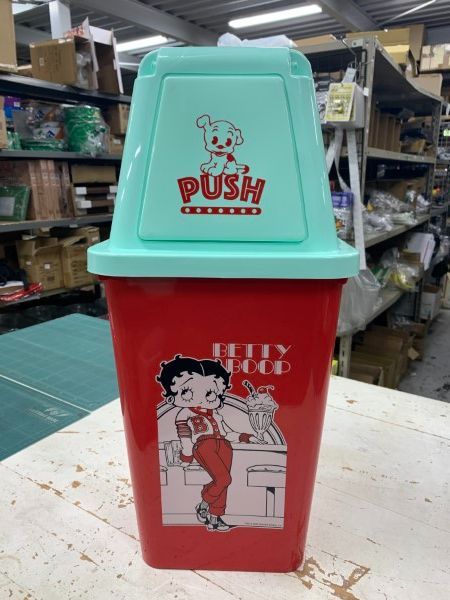 20L ダストボックス アメリカン ゴミ箱 PUSH蓋付き ベティブープ