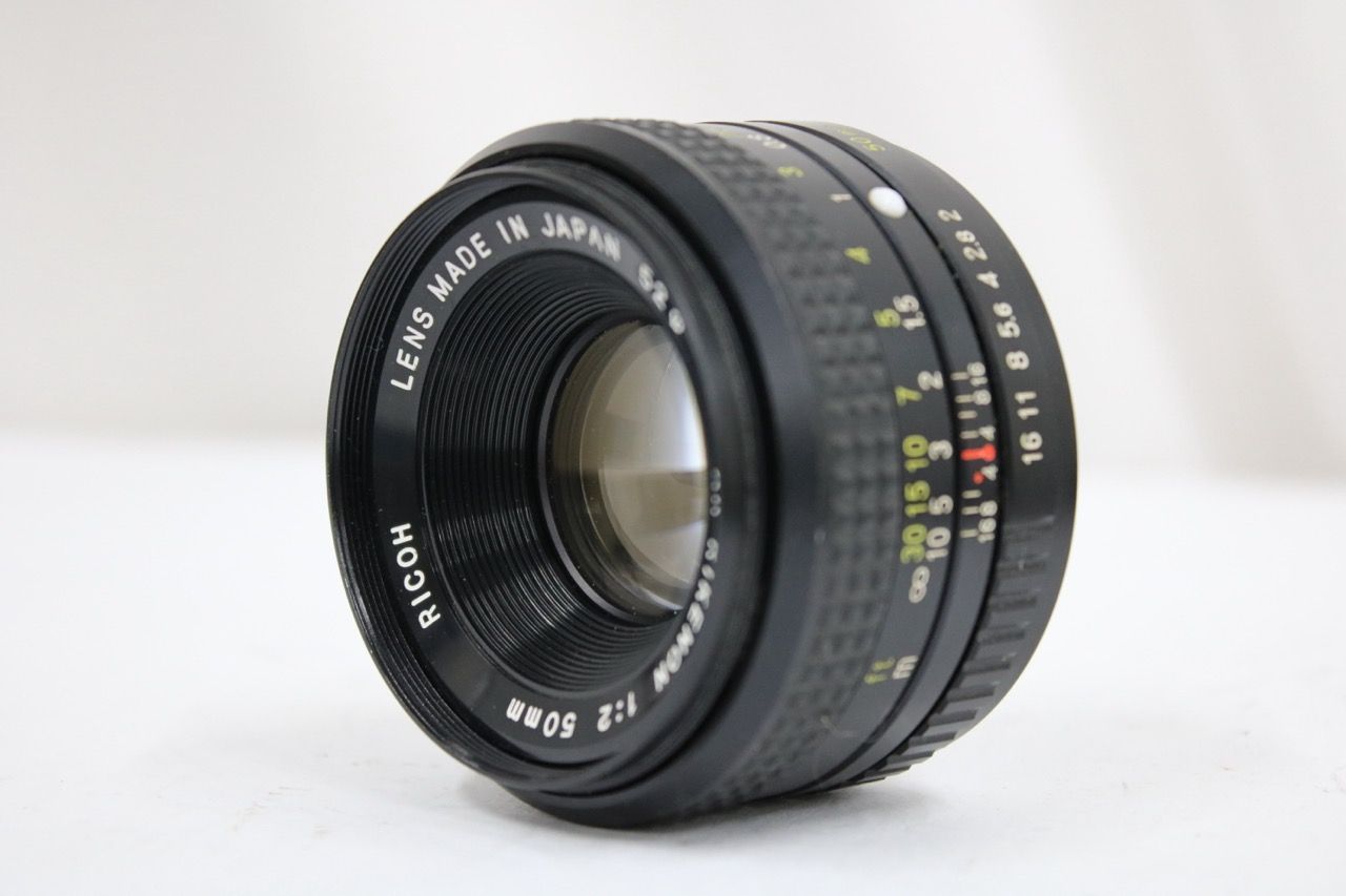 【返品保証】 【和製ズミクロン】リコー Ricoh XR RIKENON 50mm F2 レンズ e12949