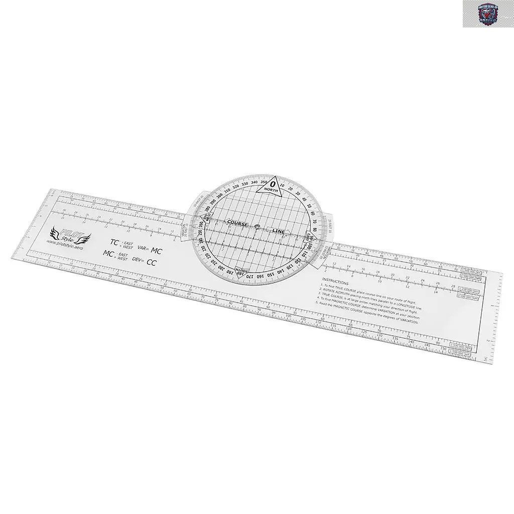 13.2インチX 2.4インチ回転プロッター作図ナビゲーション用品