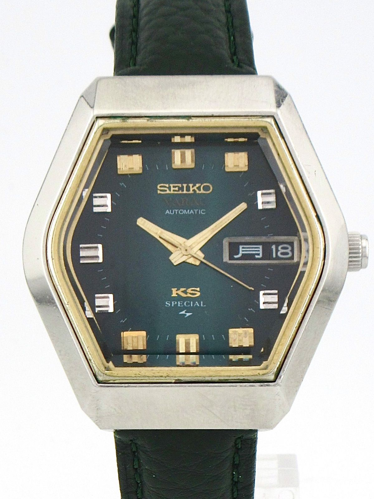 KING SEIKO 5246-5010 VANAC スペシャル ヘキサゴン デイデイト カットガラス OH済み 自動巻き時計 キングセイコー