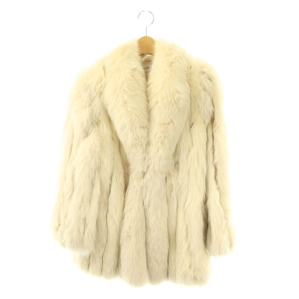サガフォックス SAGA FOX シャルム ブラン Charme Blanc ファーコート フォックスファー 毛皮 アウター 銀サガ ミディアム 9 ベージュ /CX ■GY11