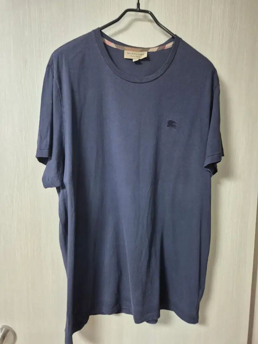 (正規品) BURBERRY バーバリー 刺繍 ロゴ 半袖Tシャツ 4061820 (2XL) ネイビー