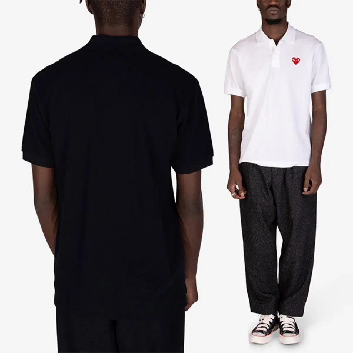 100%正規品 COMME des GARCONS コム・デ・ギャルソン レッドワッペン カラーTシャツ