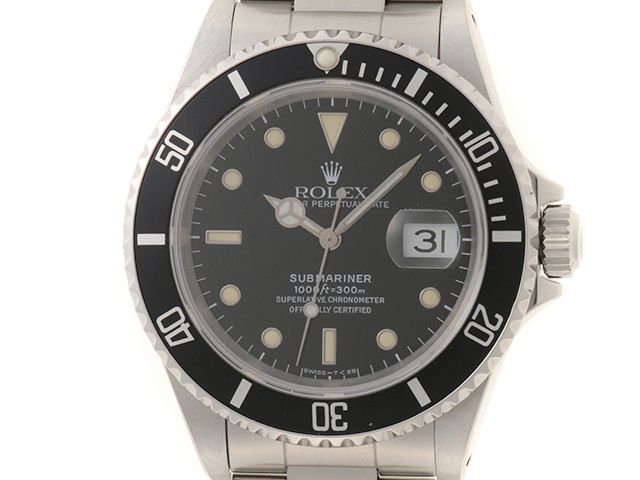 ROLEX ロレックス ウォッチ サブマリーナ トリチウム 時計 16610 腕時計 ステンレススチール ブラック 自動巻き ブラック文字盤 メンズ【中古】【436】