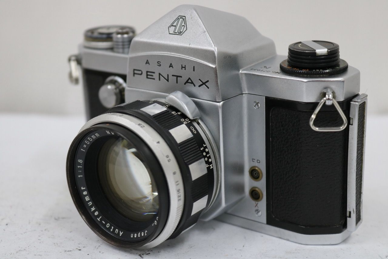 【返品保証】 ペンタックス Pentax K + 55mm F1.8 ゼブラ ボディ レンズセット e13003