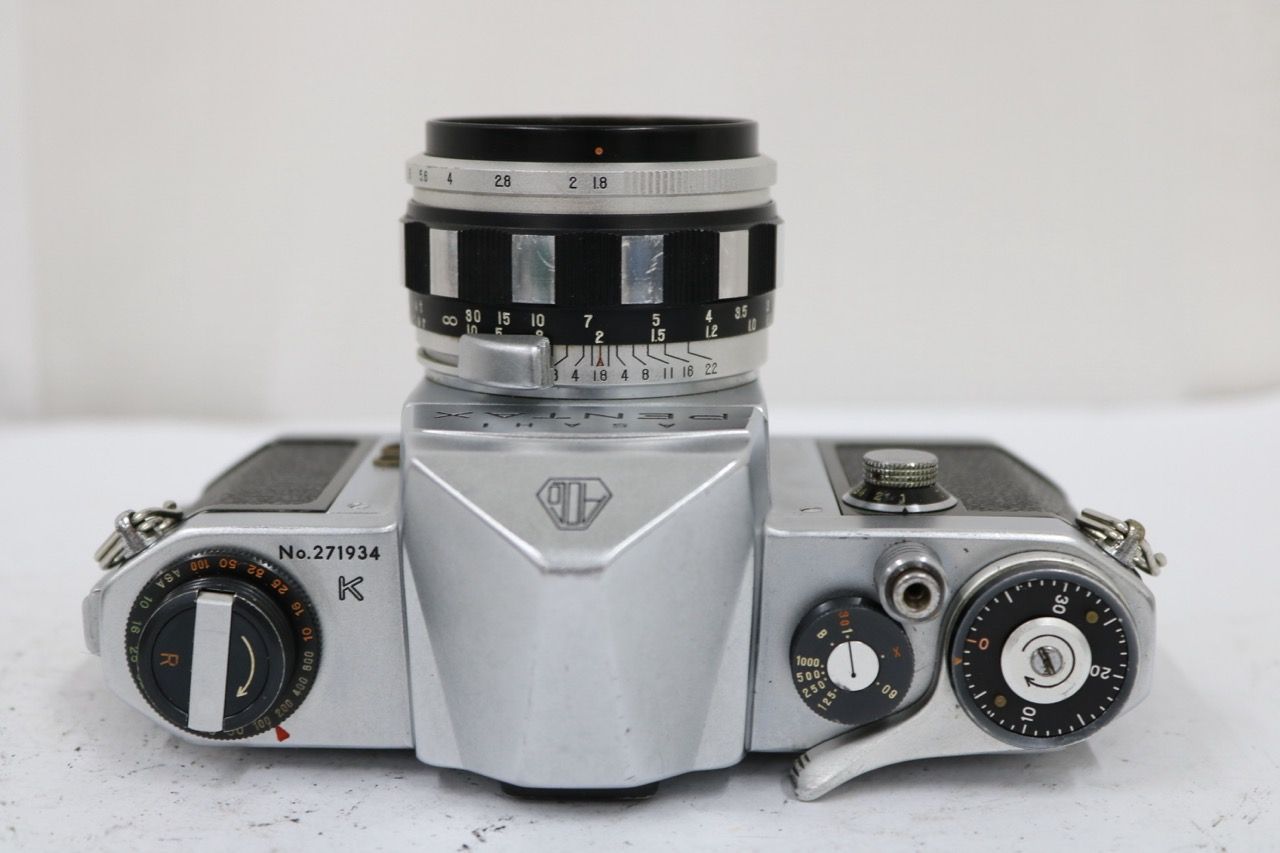 【返品保証】 ペンタックス Pentax K + 55mm F1.8 ゼブラ ボディ レンズセット e13003