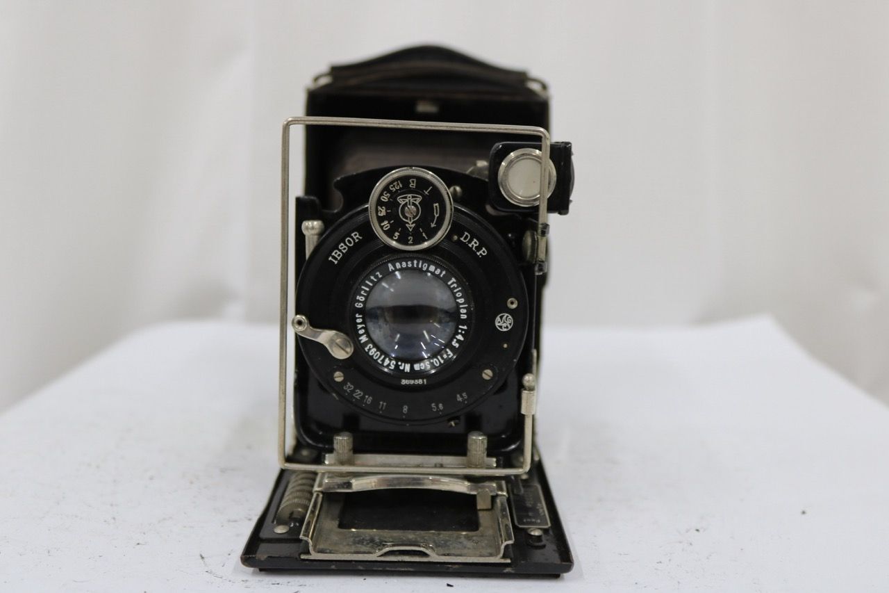 【訳あり品】 Kinka Hand Camera Meyer Gorlitz Trioplan 10.5cm F4.5 蛇腹カメラ e13017