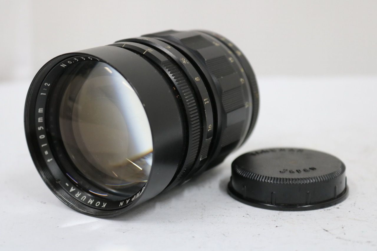 【訳あり品】 コムラ Komura 105mm F2 M42マウントレンズ e13019