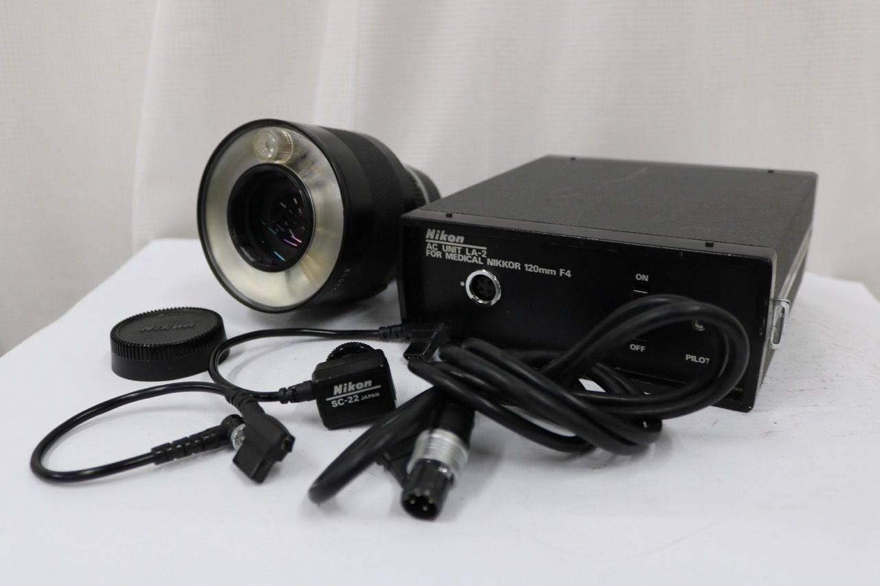 【返品保証】 ニコン Nikon Medical-Nikkor 120mm F4 + AC Unit LA-2 セット e13038