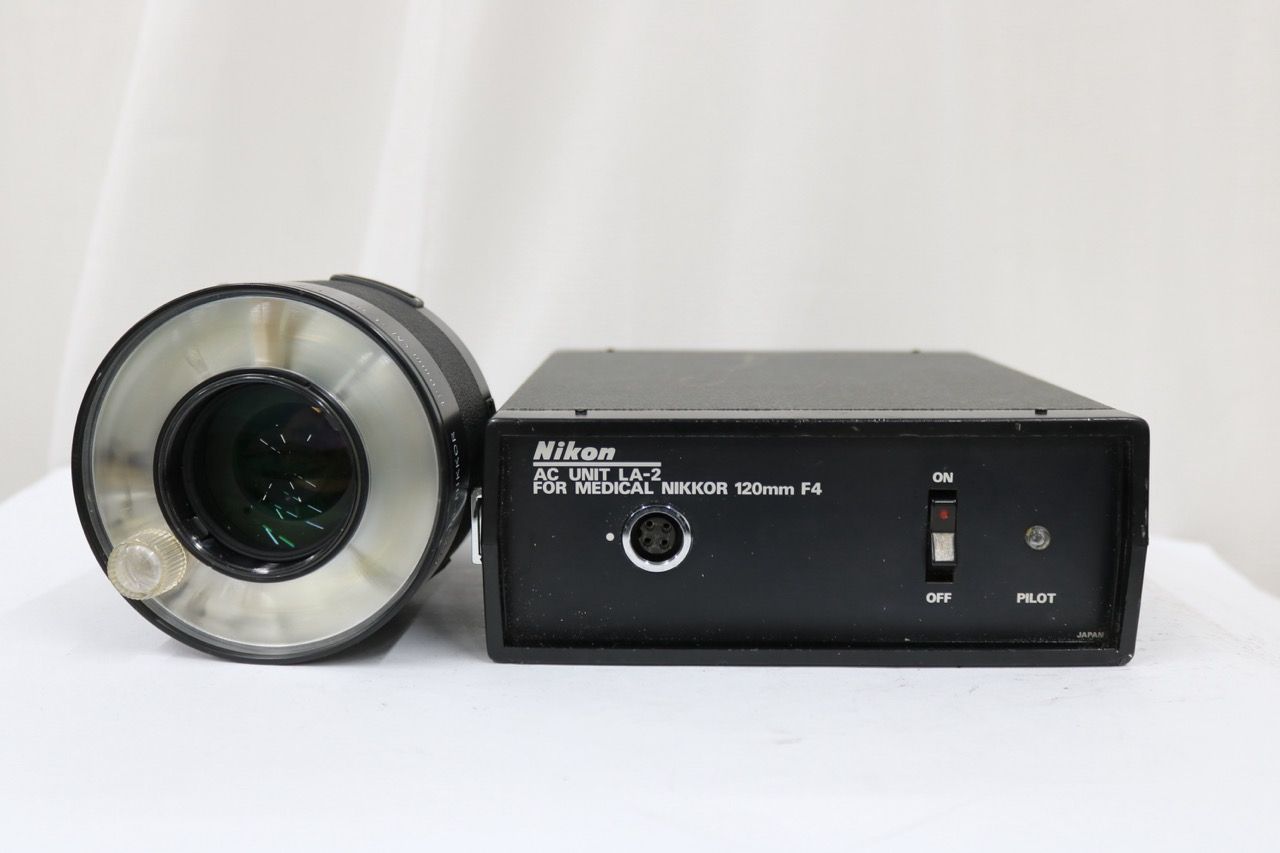 【返品保証】 ニコン Nikon Medical-Nikkor 120mm F4 + AC Unit LA-2 セット e13038