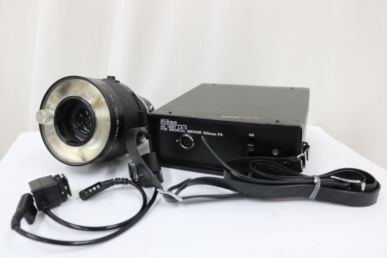 【返品保証】 ニコン Nikon Medical-Nikkor 120mm F4 + AC Unit LA-2 セット e13039