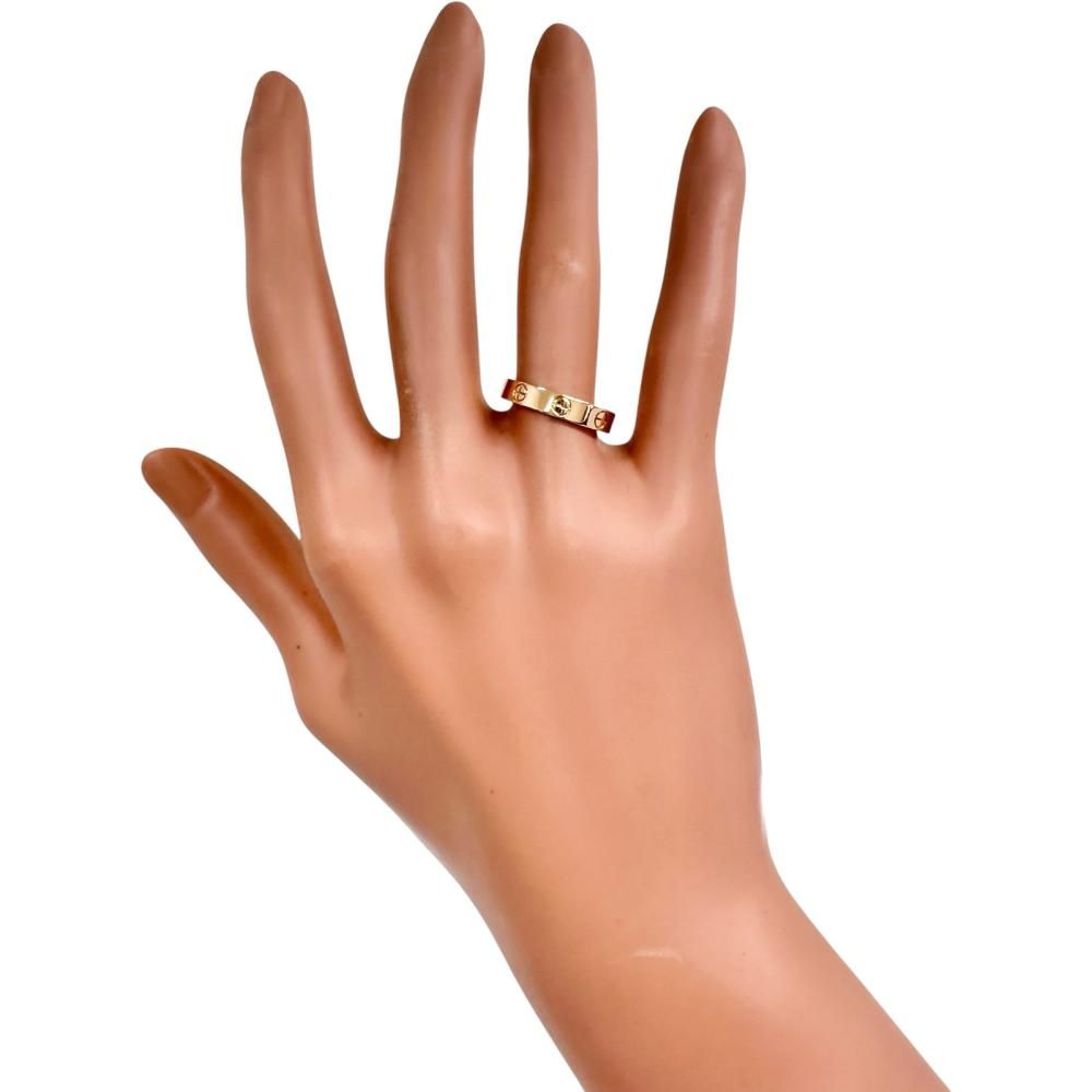 11号 【CARTIER/カルティエ】ミニラブ リング・指輪 K18PGピンク