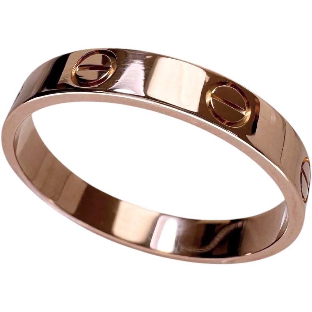 19号 【CARTIER/カルティエ】ミニラブ メンズOK リング・指輪 K18PGピンクゴールド 18金 4.1g #60 レディース 【中古】【真子質店】【GD】