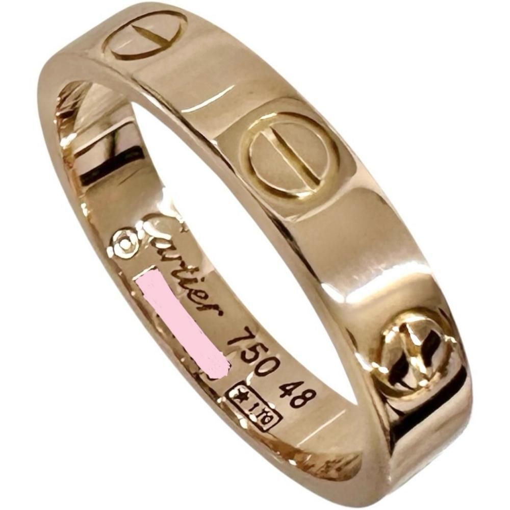8号 【CARTIER/カルティエ】ミニラブ リング・指輪 K18PGピンクゴールド 18金 3.3g #48 レディース 【中古】【真子質店】【GD】