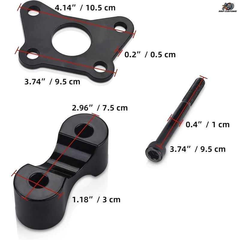 オートバイ用調整式ハンドルバーライザーキット アルミニウム合金製 スパイダー全モデル F3/F3S/F3T/F3 Limited および 2020年以降のRT用