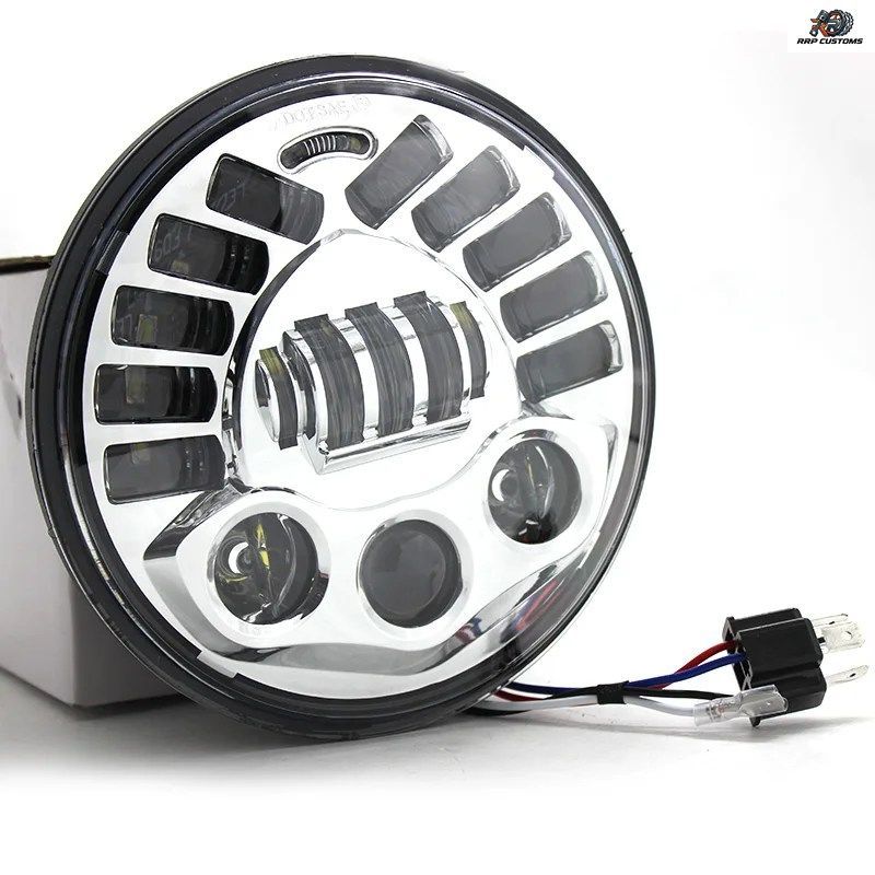 FADUIES 7インチ LEDヘッドライト(デイタイムランニングライト付き)12V DOT/ECE LEDハイビーム&ロービームアダプティブヘッドライト(オ FADUIES 7インチ LEDヘッドライト(デイタイムランニングライト付き)12V DOT/ECE LEDハイビーム&ロービームアダプティブヘッドライト(オ