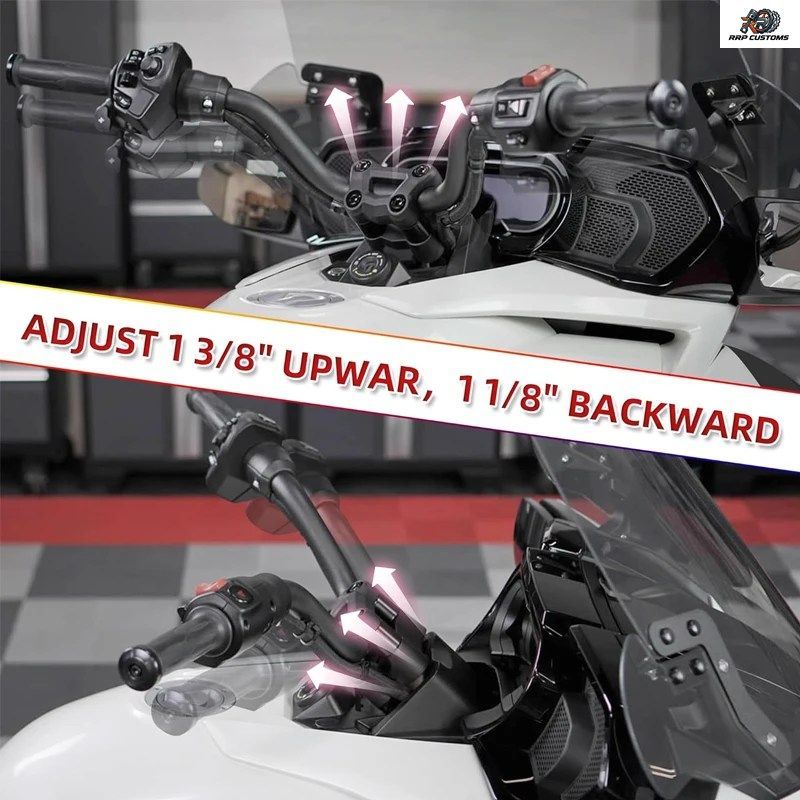 アルミ製オートバイハンドルバーライザークランプアダプター、Spyder RT Rts F3 F3s用ハンドルバーライザー、Can Am Spyder用ハンドルバー