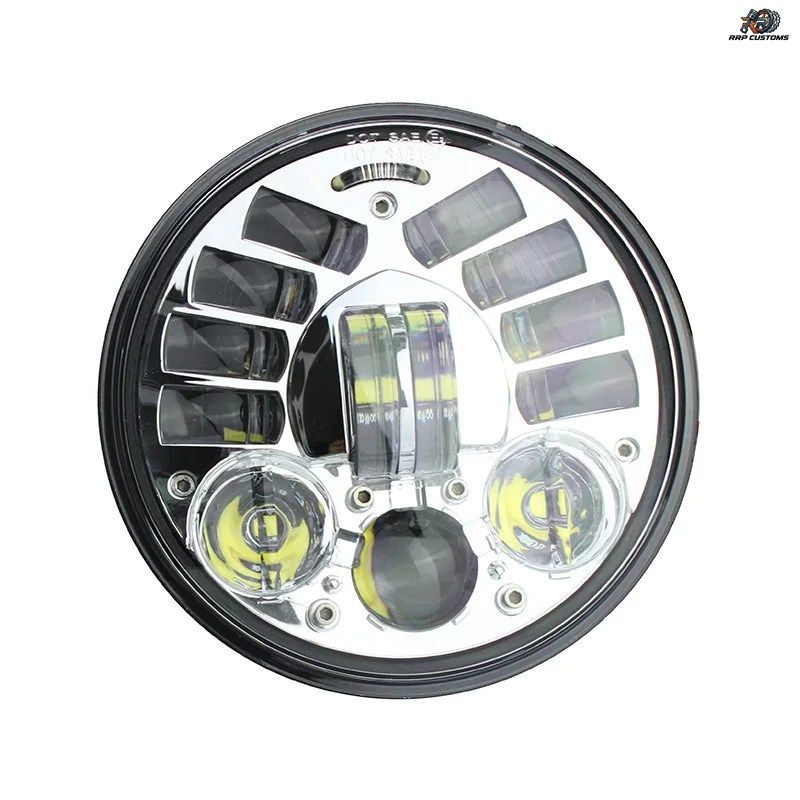 FADUIES ブラック 5.75インチ LED オートバイ用アダプティブヘッドライト（モータースポーツスター 1200 XL1200L カスタム XL1200C 883 XL8