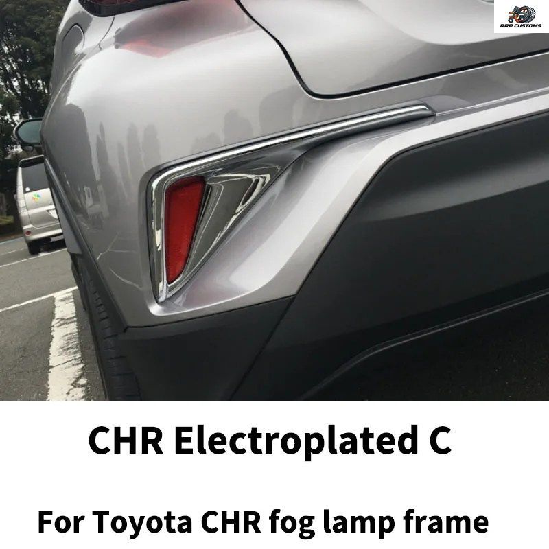 トヨタ C-HR 2016-2023 リアトランクスポイラーウィングフォグライトランプカバートリムディフューザーチューニングカーリアルーバーウィン