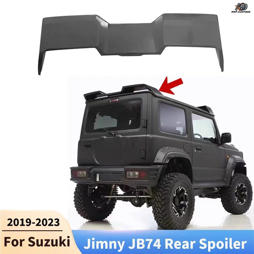 スズキ ジムニー JB74 2019-2023 リア ルーフ スポイラー ウィング ディフューザー リア スプリッター テール フィン リップ カーアクセサ