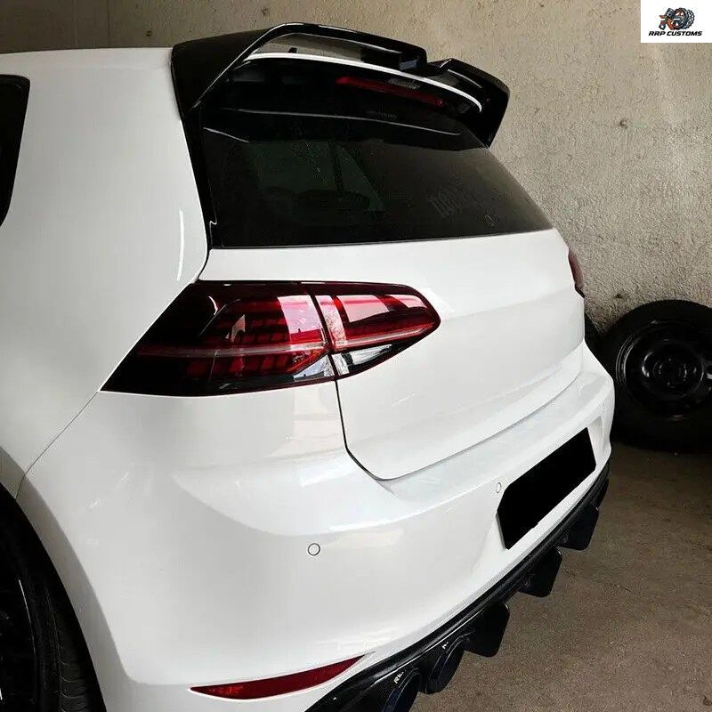 VW ゴルフ MK 7 7.5 GTI R 2014-2017 用リアルーフリップスポイラー リアトランクディフューザー ウィングリップ カーアクセサリー テール