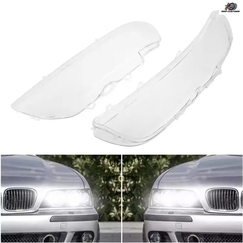 BMW 5シリーズ E39 1999-2003用 ヘッドライトランプシェードカバーシェルガラスレンズ自動車ヘッドライトランプレンズボディキットチューニ