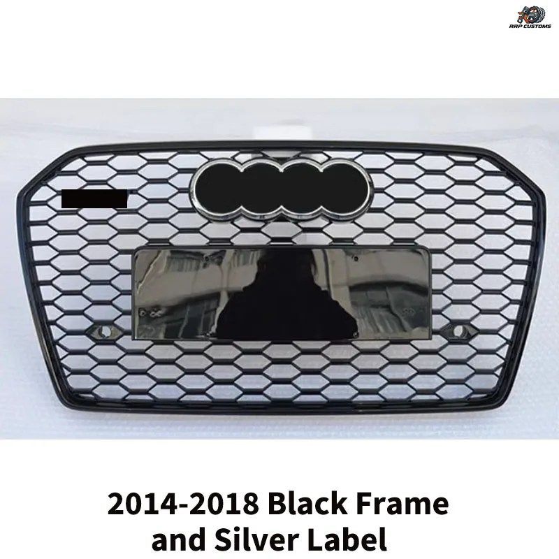 アウディ A6 C7 2014-2018用 フロントバンパーグリル ハニカムグリル スプリッター エアベントカバー レーシンググリル アクセサリー チュ アウディ A6 C7 2014-2018用 フロントバンパーグリル ハニカムグリル スプリッター エアベントカバー レーシンググリル アクセサリー チュ