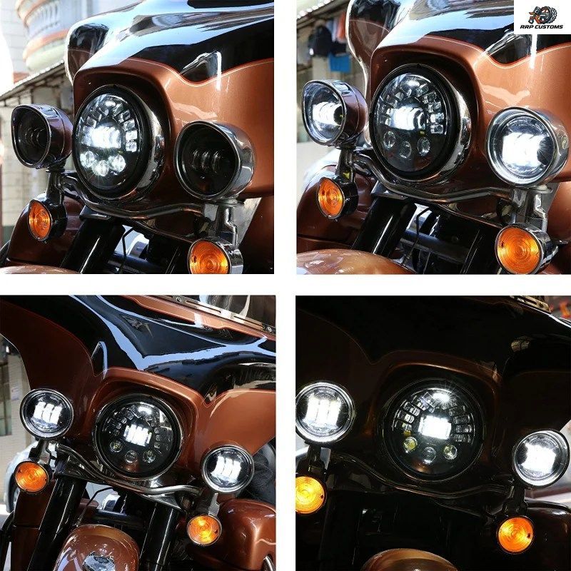 FADUIES 7インチ LEDヘッドライト(デイタイムランニングライト付き)12V DOT/ECE LEDハイビーム&ロービームアダプティブヘッドライト(オ FADUIES 7インチ LEDヘッドライト(デイタイムランニングライト付き)12V DOT/ECE LEDハイビーム&ロービームアダプティブヘッドライト(オ
