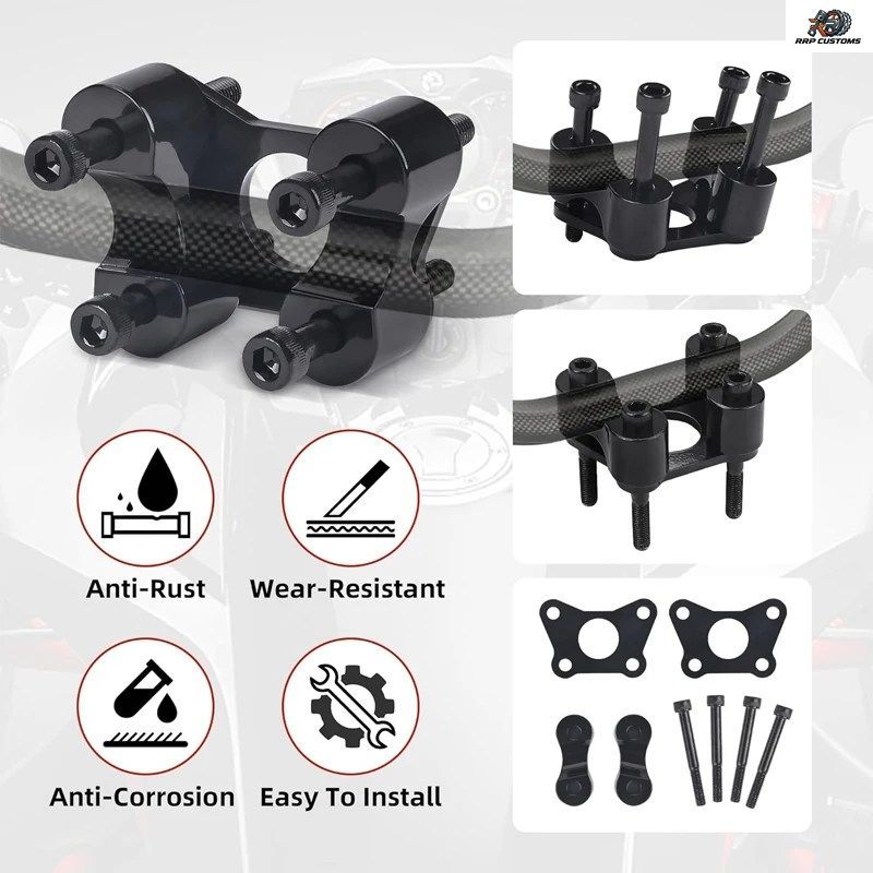 Can-Am Spyder RT RTs F3 F3s用モーターサイクルハンドルバーライザーエクステンションキット、1 1/8インチ後方、1 3/8インチ上方に調整可