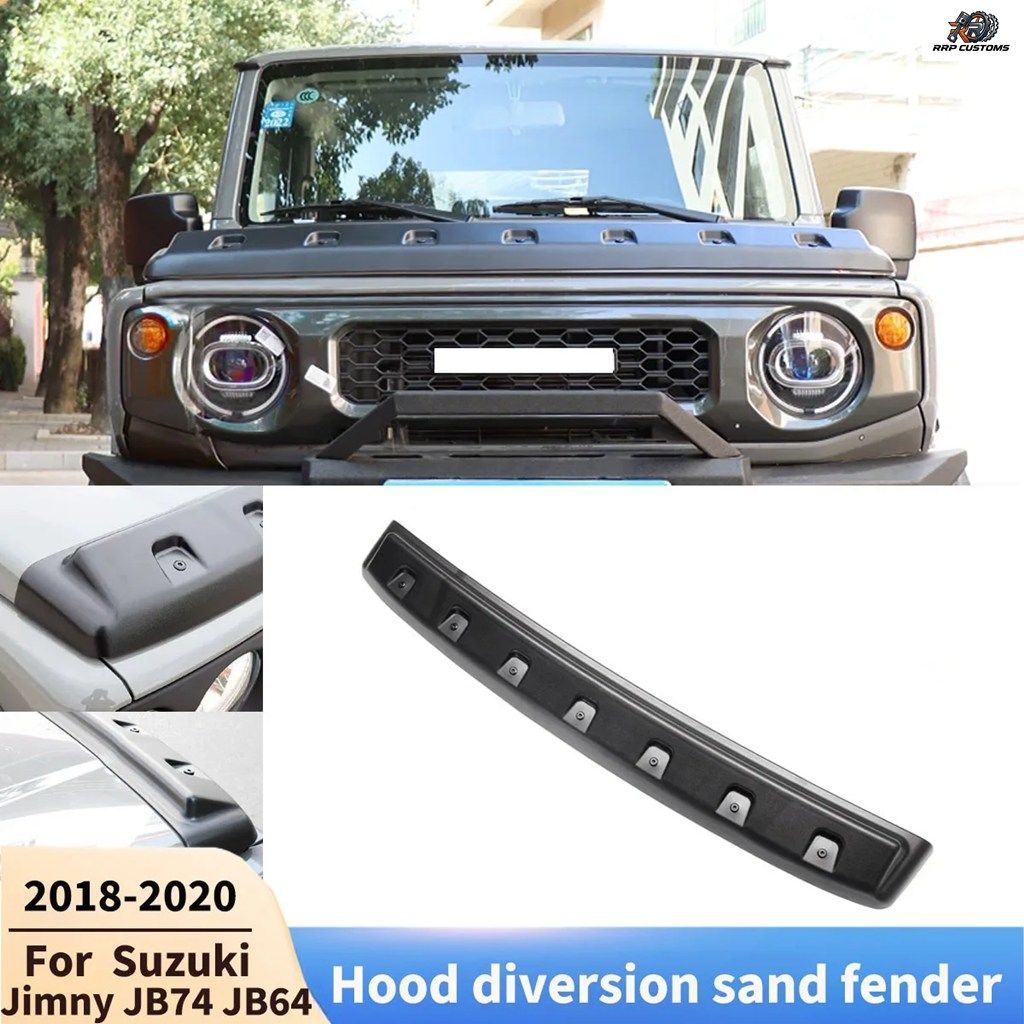 スズキ ジムニー JB74 JB64 2018-2020 用 フロントフードプロテクター フードディバージョン サンドフェンダー ボディキット デフレクター
