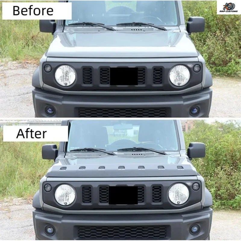スズキ ジムニー JB74 JB64 2018-2020 用 フロントフードプロテクター フードディバージョン サンドフェンダー ボディキット デフレクター スズキ ジムニー JB74 JB64 2018-2020 用 フロントフードプロテクター フードディバージョン サンドフェンダー ボディキット デフレクター