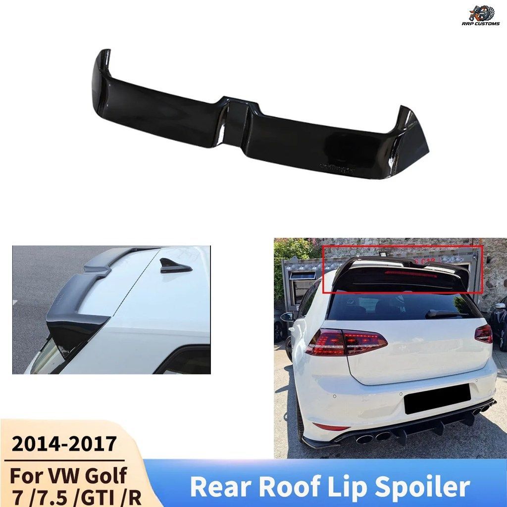 VW ゴルフ MK 7 7.5 GTI R 2014-2017 用リアルーフリップスポイラー リアトランクディフューザー ウィングリップ カーアクセサリー テール