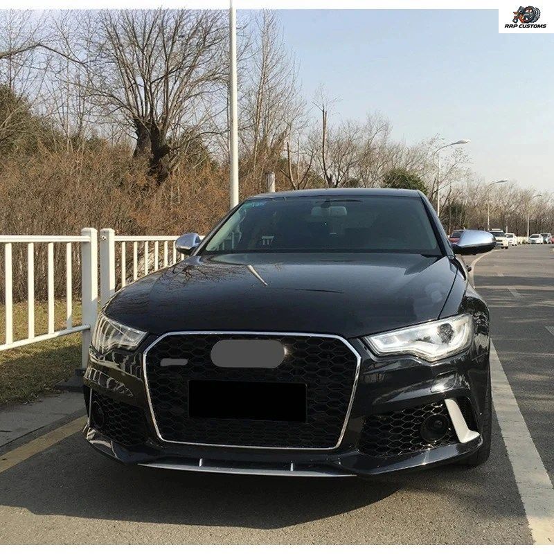 アウディ A6 C7 2014-2018用 フロントバンパーグリル ハニカムグリル スプリッター エアベントカバー レーシンググリル アクセサリー チュ アウディ A6 C7 2014-2018用 フロントバンパーグリル ハニカムグリル スプリッター エアベントカバー レーシンググリル アクセサリー チュ