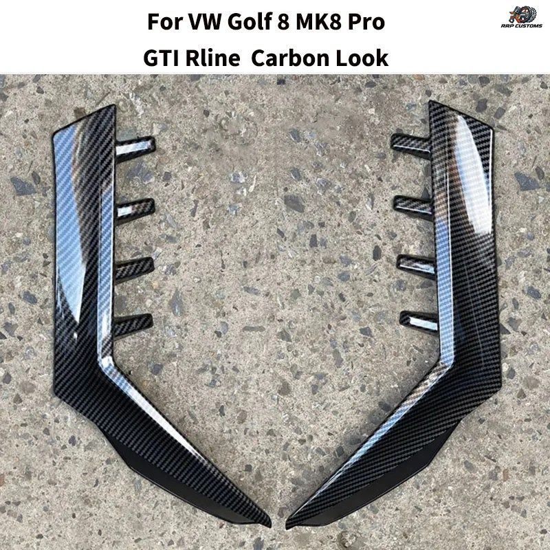 VWゴルフ8 MK8 Pro GTI R-line ClubSport 2020+用リアウィンドウサイドスポイラーウィングリアトランクウィングディフューザーウィンドウト