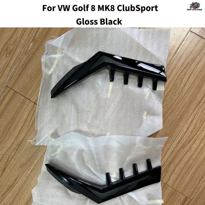 VWゴルフ8 MK8 Pro GTI R-line ClubSport 2020+用リアウィンドウサイドスポイラーウィングリアトランクウィングディフューザーウィンドウト