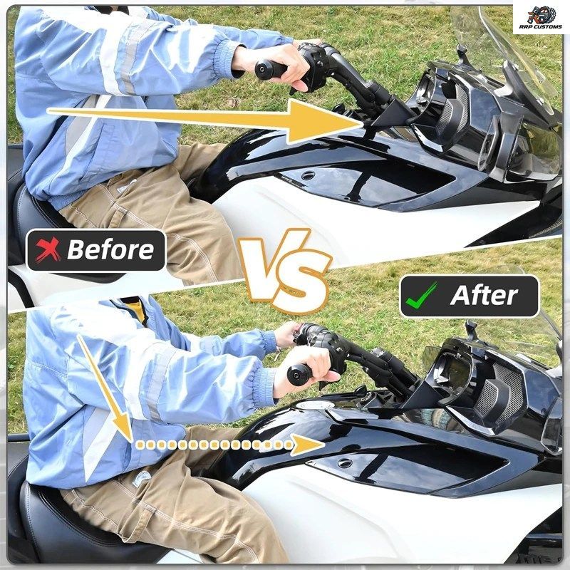ビレットアルミニウム製2インチハンドルバーライザー。Can-AM Spyder（F3/F3S/F3T/F3 Limited、純正ハンドルバー装着車）および2020年以降