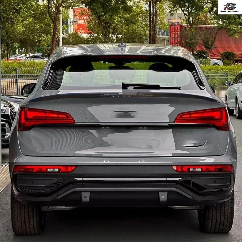 アウディ Q5 FY スポーツバック クーペ 2021-2025 用 リア トップ/トランク スポイラー リップ ボディ シャント テール フィン ガード ボー