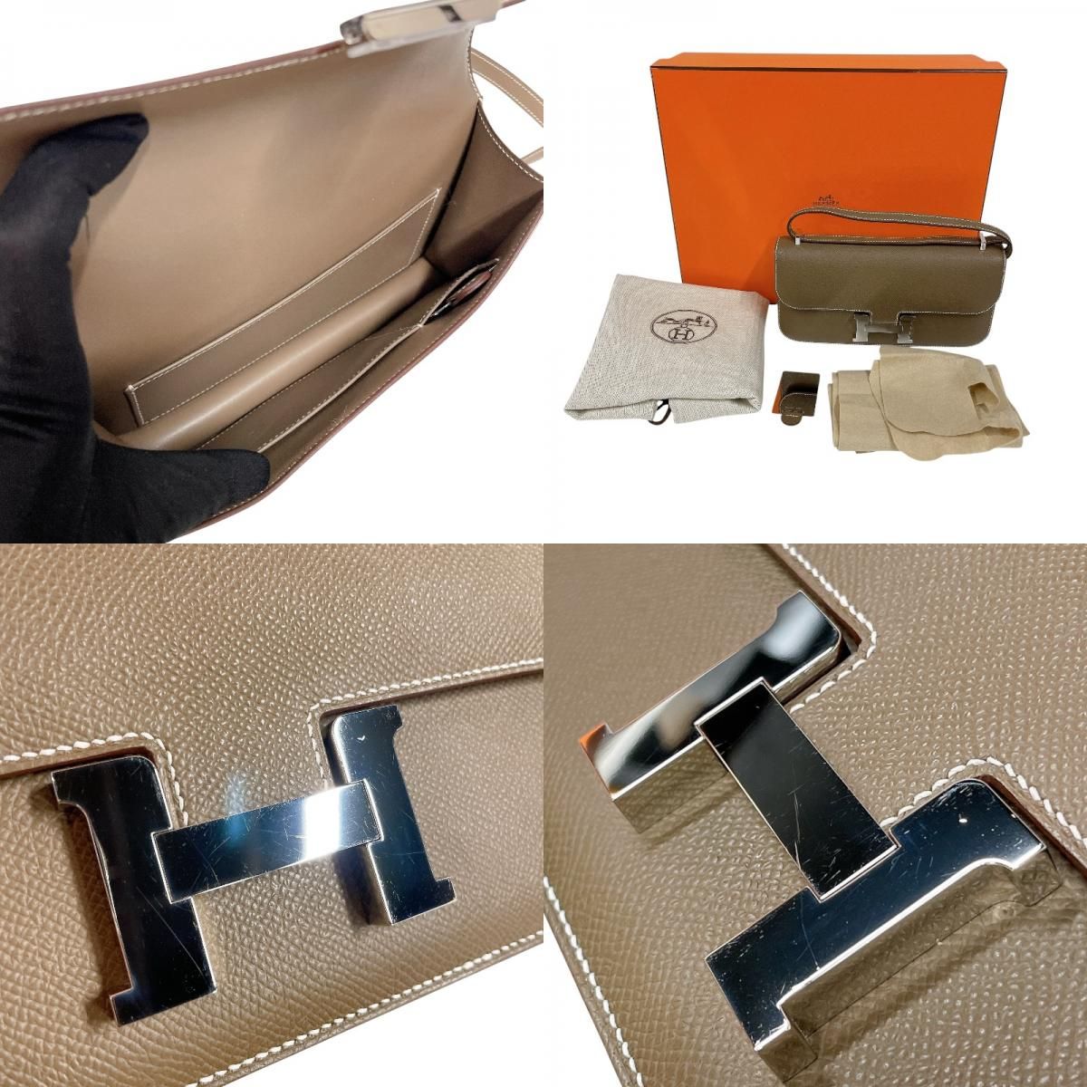 エルメス HERMES コンスタンスエラン W刻 エトゥープ シルバー金具 エプソン レディース ショルダーバッグ エルメス HERMES コンスタンスエラン W刻 エトゥープ シルバー金具 エプソン レディース ショルダーバッグ