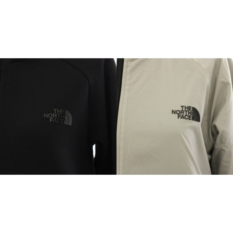 ザノースフェイス THE NORTH FACE リバーシブルテックエアーフーディ Reversible Tech Air Hoodie ジップアップパーカー アウター フード M 黒 ブラック グレー NTW61984 /YT