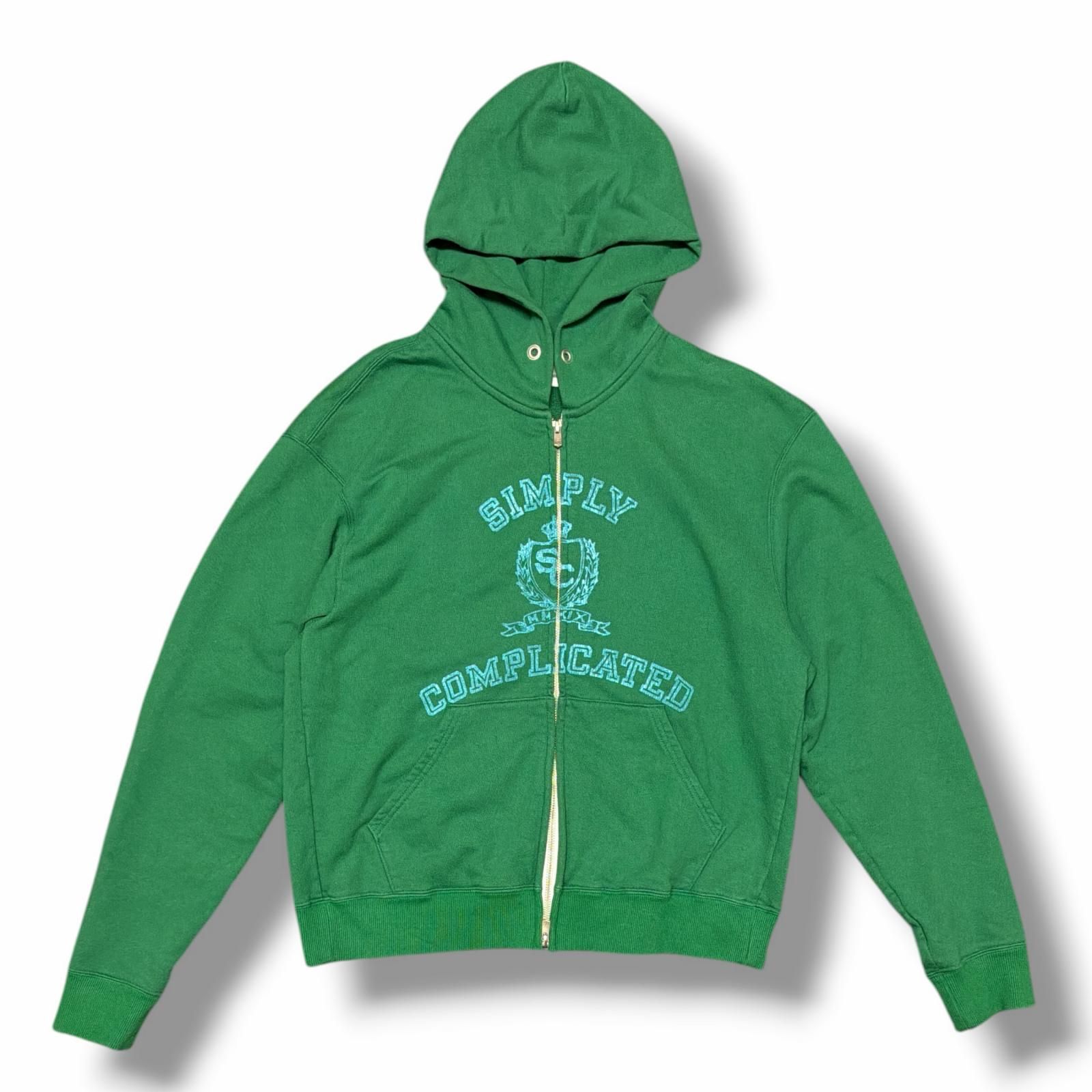 SIMPLYCOMPLICATED 26SS COLLEGE ZIP HOODIE カレッジジップフーディー