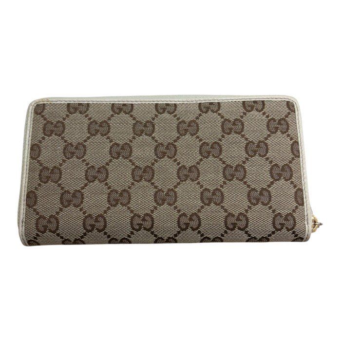 GUCCI グッチ GGキャンバス ラウンドファスナー 長財布 112724