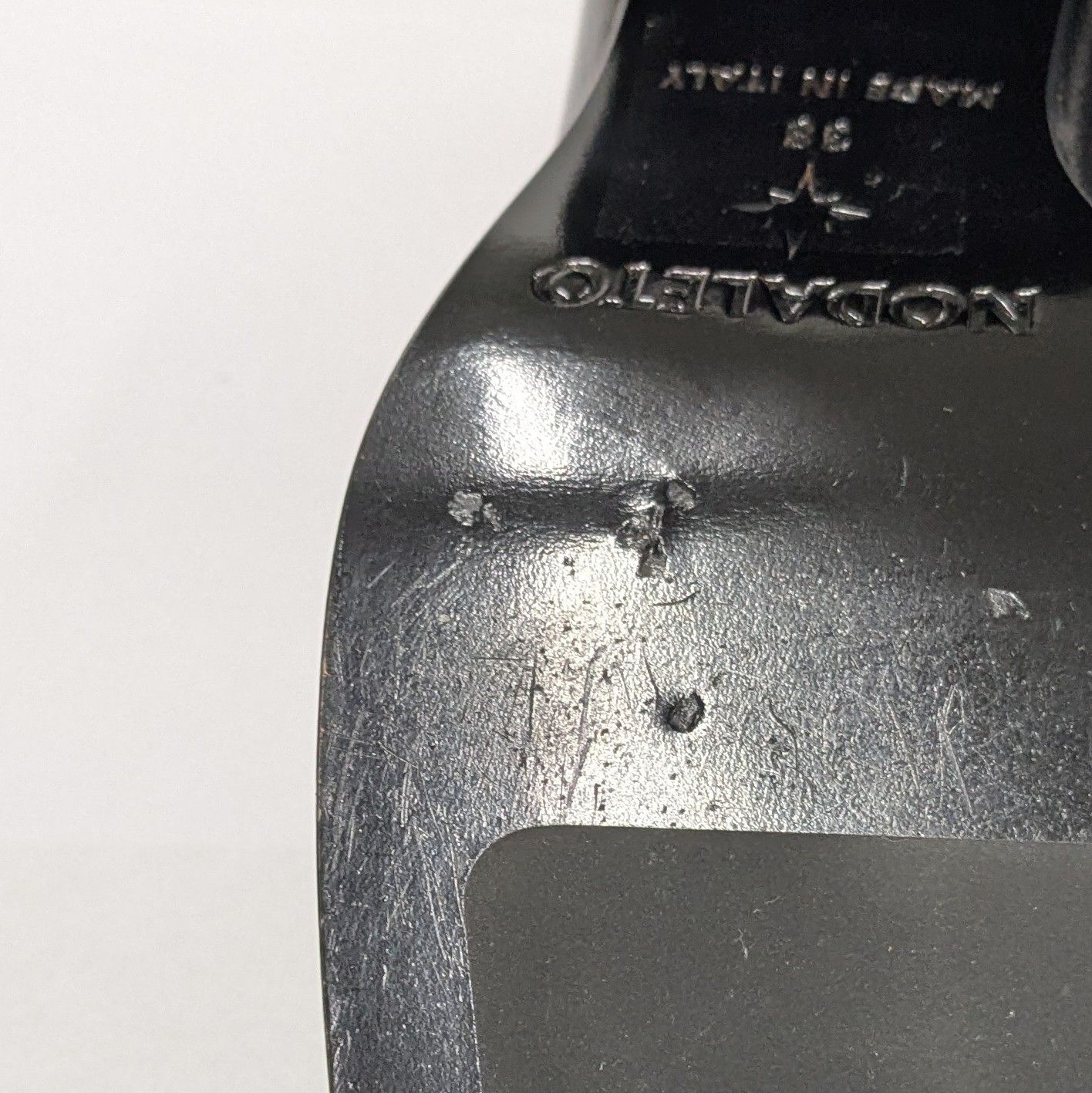 Nodaleto ノダレト ローファー パンプス 靴 38 約24.5cm ITALY イタリア レザー スクエアトゥ ブラック レディース #20260525 Nodaleto ノダレト ローファー パンプス 靴 38 約24.5cm ITALY イタリア レザー スクエアトゥ ブラック レディース #20260525