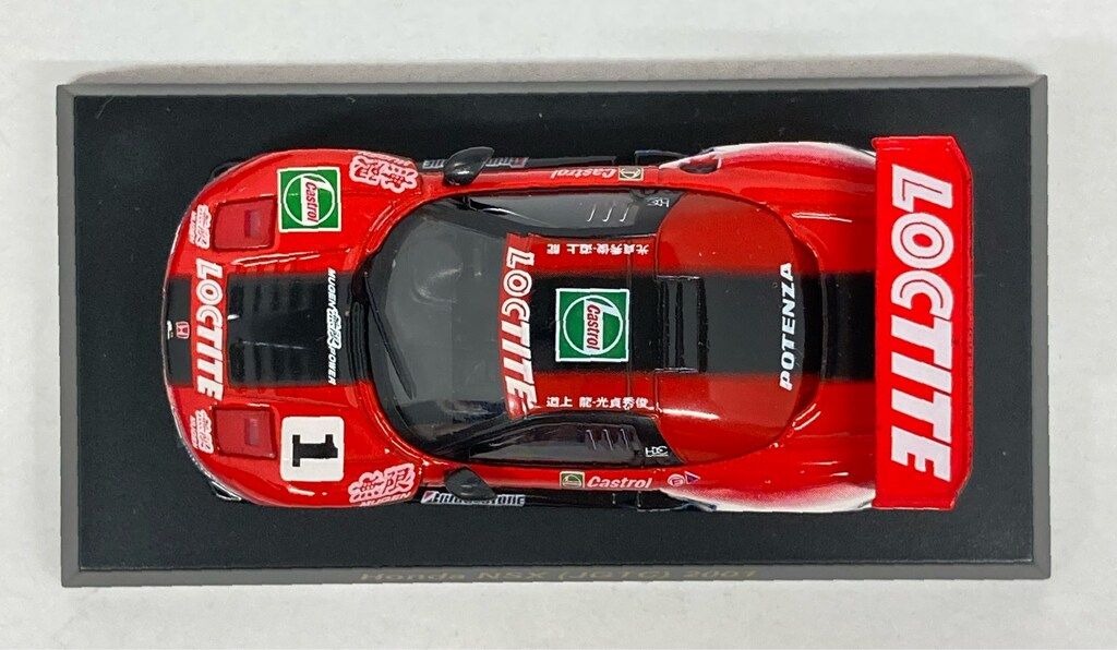 京商 1/64Hondaミニカー Honda NSX JGTC 2001 （レッド/#1) 160280